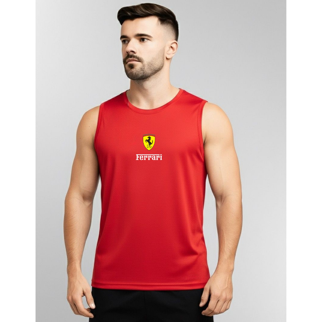 Regata dry-fit masculina academia esporte Ferr_ari 02 Basquete academia corrida