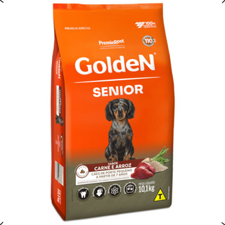 RAÇÃO GOLDEN FORMULA SENIOR RAÇA PEQUENA CARNE 10KG