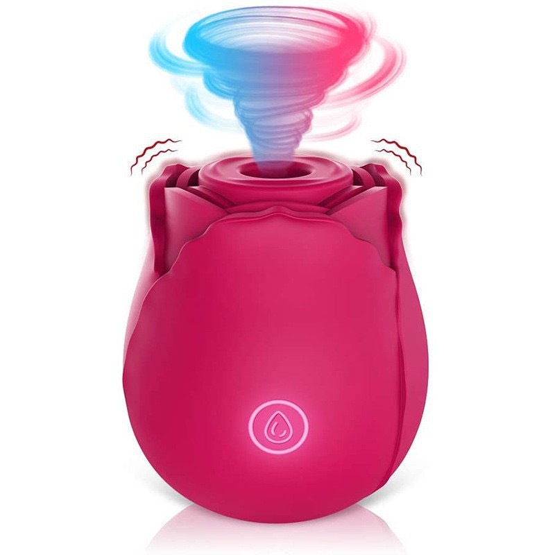 Vibrador Sugador Recarregável 7 Modos de Sucção