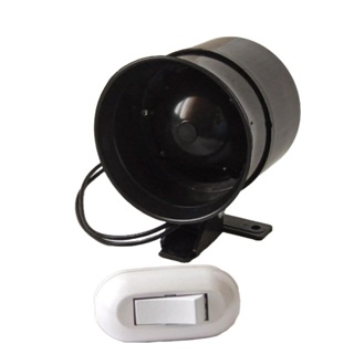 Sirene 110 / 220V com botão liga, desliga em Oferta na Shopee