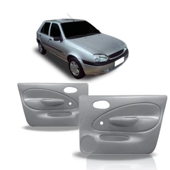 Par Forro de Porta Ford Fiesta 1996 1997 1998 1999 Dianteiro Cinza