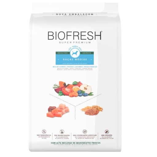 Ração Biofresh para Cães Adultos médio 10,1kg em Oferta na Shopee