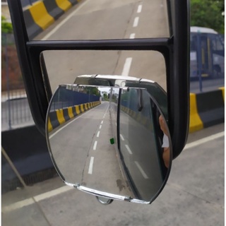 Espelho retrovisor auxiliar grande com presilha prendedor para ônibus e caminhão (10x14) cm olho de gato em Oferta na Shopee