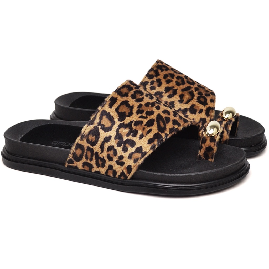 Papete Feminina Sandália Animal Print Dubuy Nubia 2096DB em Oferta na Shopee