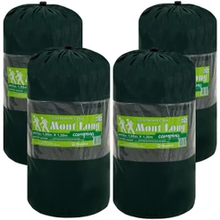 Kit 4 Colchonete Acampamento Camping Solteiro Pesca Retiro Ginástica 190x60cm Verde
