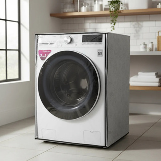 Capa Lava E Seca LG 13 Kg Vc4 Abertura Transparente Ziper branca em Oferta na Shopee