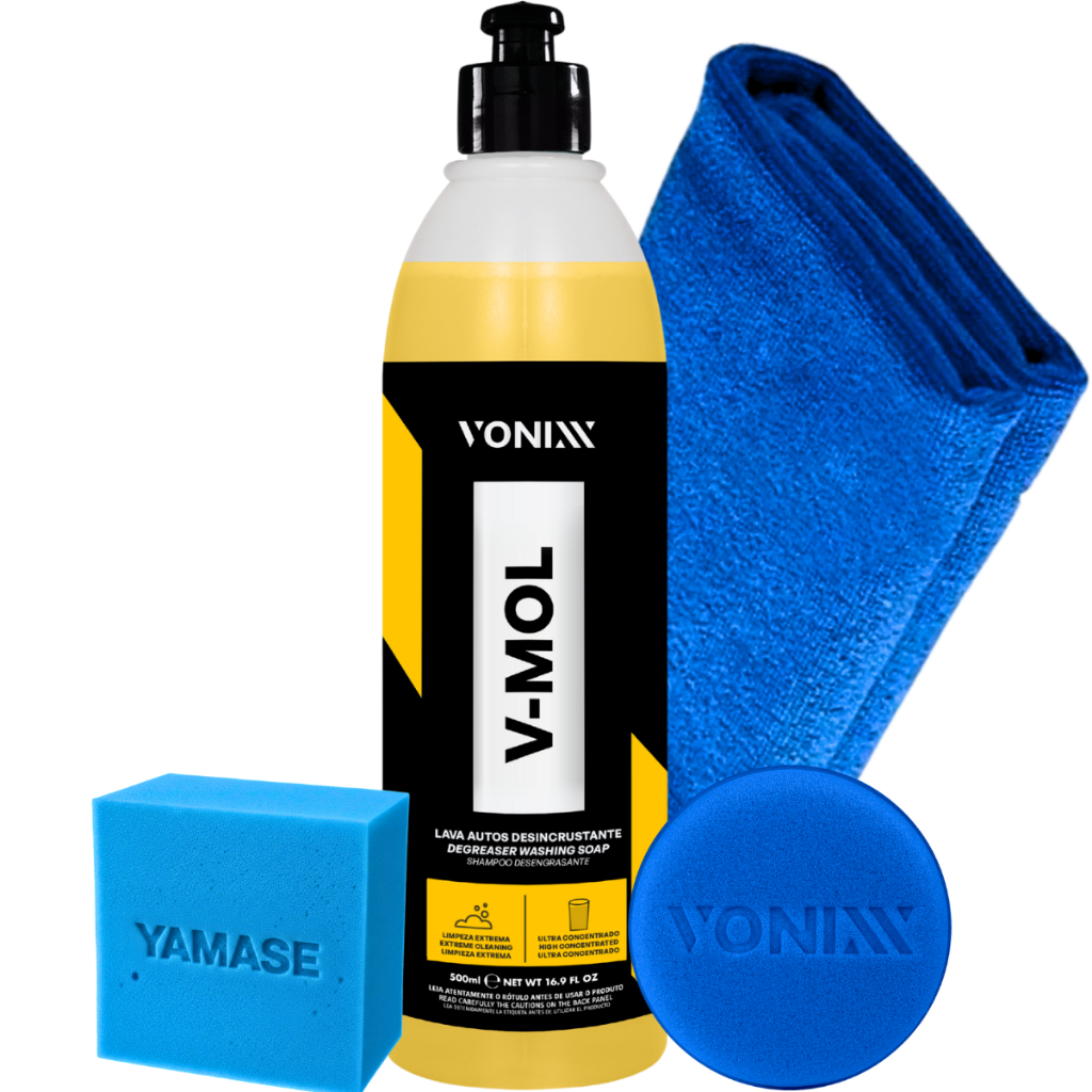 V-Mol Shampoo Desengraxante Removedor de Barro Lama Aplicador Vonixx Pano Microfibra em Oferta na Shopee