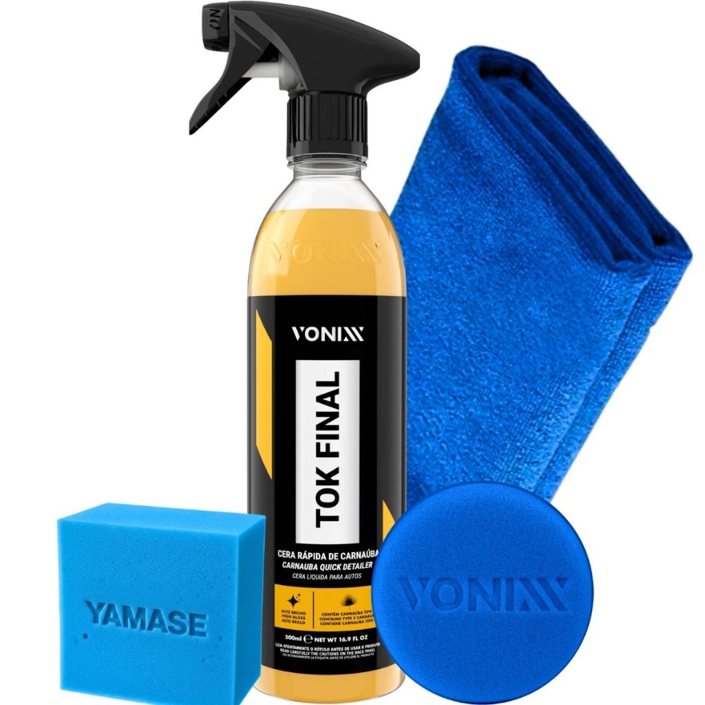 Cera Líquida Carnaúba Proteção Brilho Intenso Pintura Automotiva Tok Final Aplicador Vonixx Pano Microfibra em Oferta na Shopee