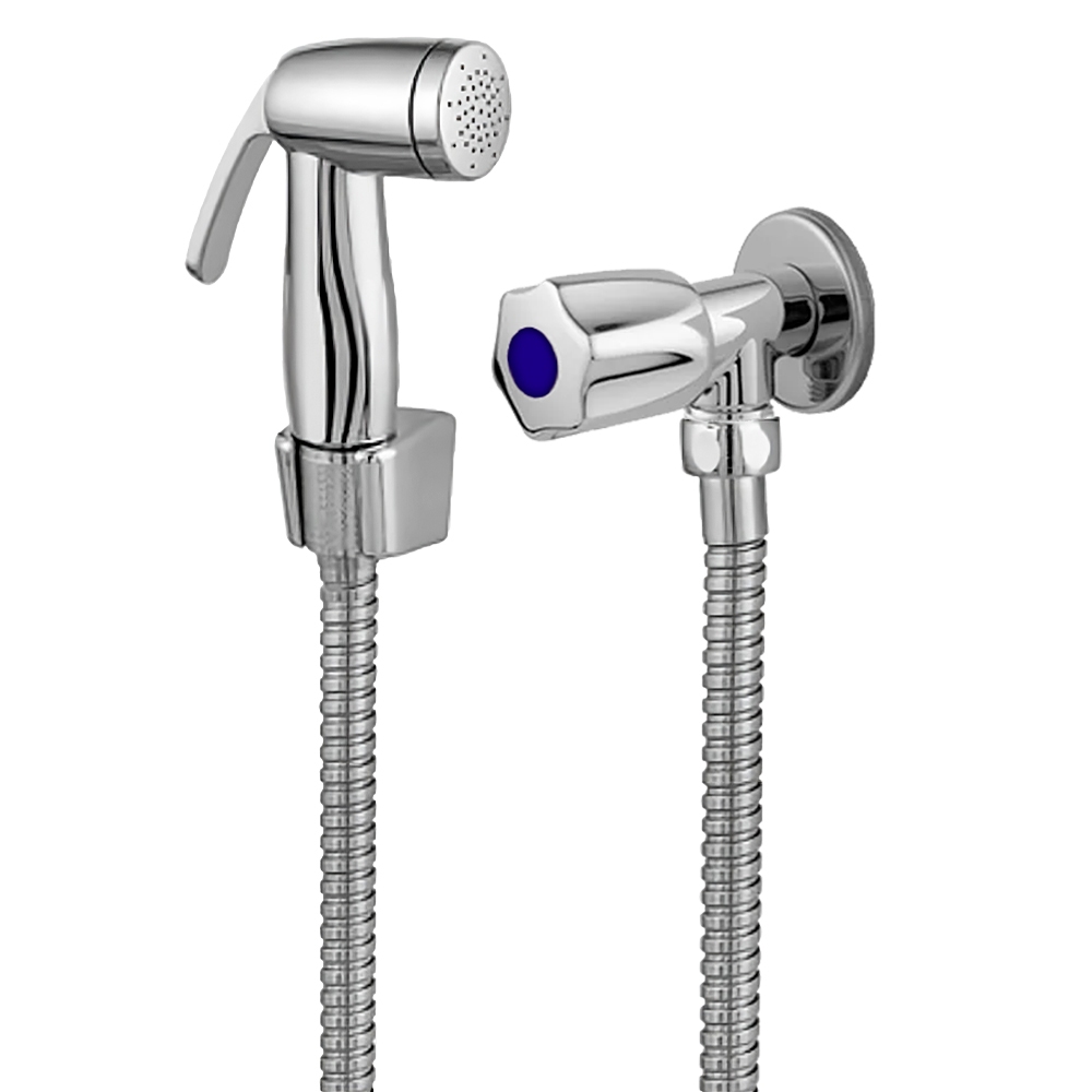 Ducha Higiênica Chuveirinho Para Banheiro Lavabo 1/4 De Volta Metal/abs Cromada Classic Beltempo em Oferta na Shopee