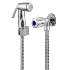 Ducha Higiênica Chuveirinho Para Banheiro Lavabo 1/4 De Volta Metal/abs Cromada Classic Beltempo