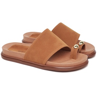 Papete Feminina Detalhe Em Metal Caramelo Dubuy  Nubia 2096DB em Oferta na Shopee