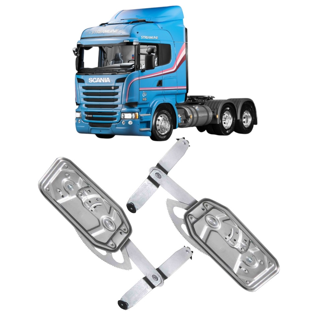 Maquina Engenho Vidro Sem Motor Original Scania  Série 4 / 5 / 6 T-R-P-G Após  1998