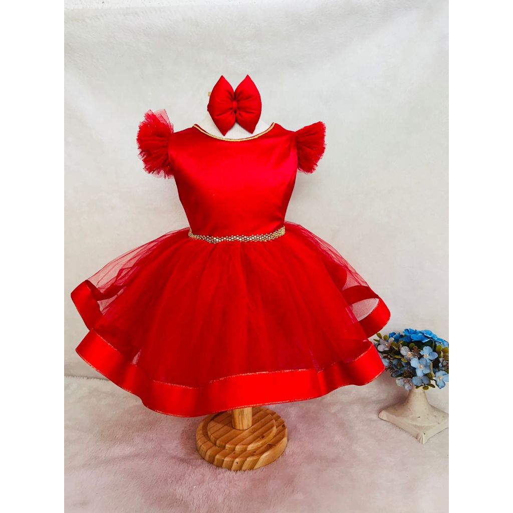 vestido meneina vermelho natal vestido de final de ano natalino vermelho com dourado