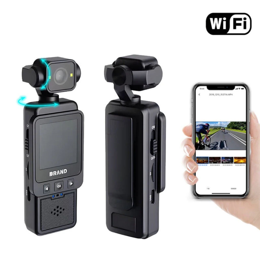Mini Câmera WiFi HD Esportiva Visão Noturna Gravador De Vídeo Digital Bodycam Pequena Filmadora