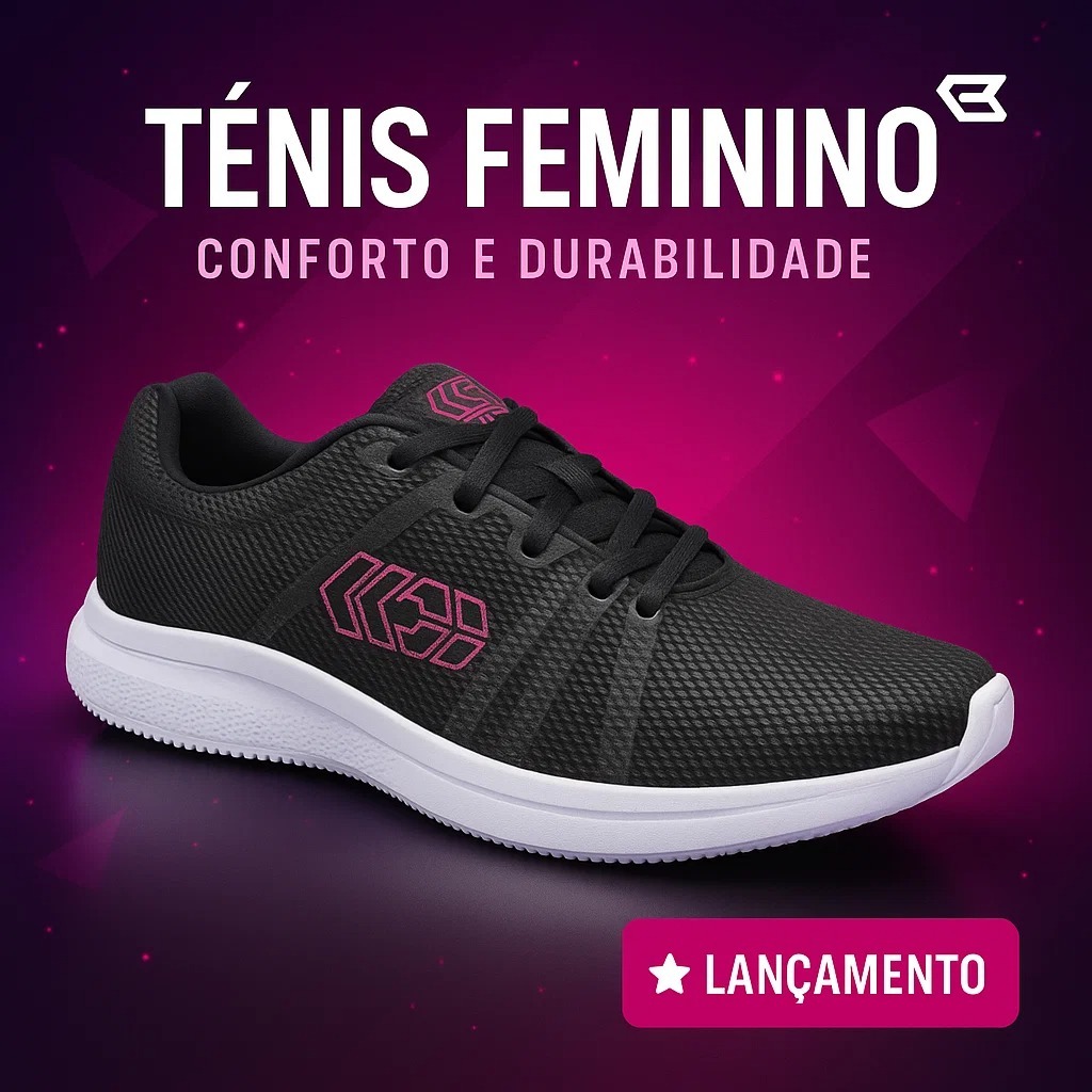 Tênis Feminino Esporte Fit Academia Caminhada Corrida Leve Confortável Amortecedor 34 Ao 44