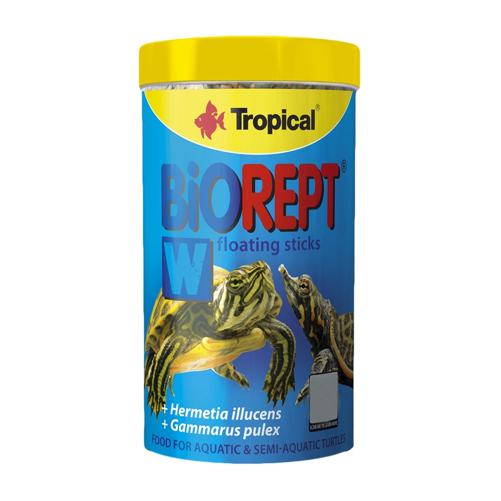 Ração para répteis Tropical BioRept W 300g rica em nutrientes
