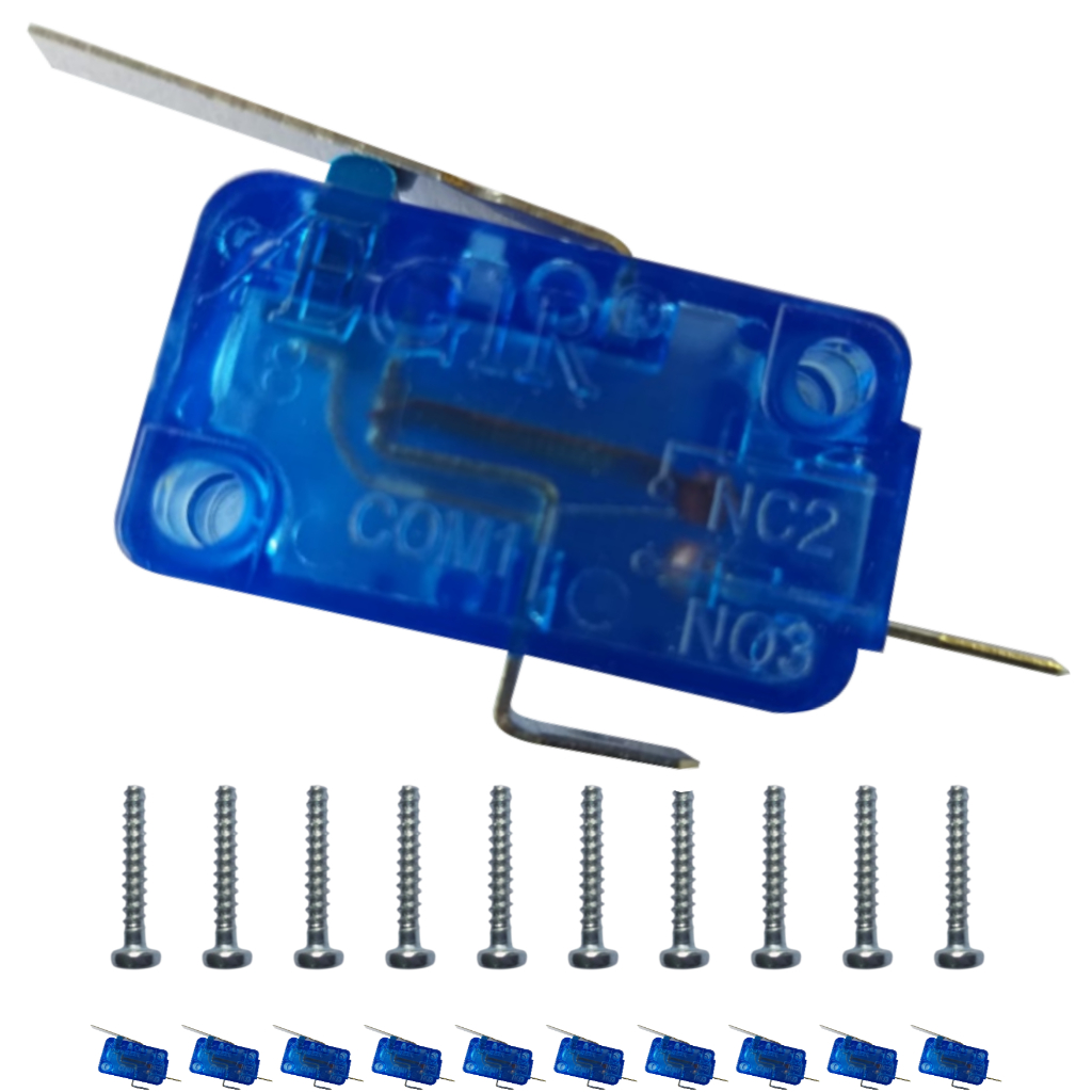 10 Microswitch Arcade *Alta Performance*  para comando (10 Unidades)