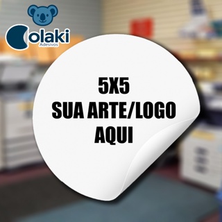 Adesivos de Papel 5x5 cm  • 1000 unidades , 500, 300 ou 200 unidades em Oferta na Shopee