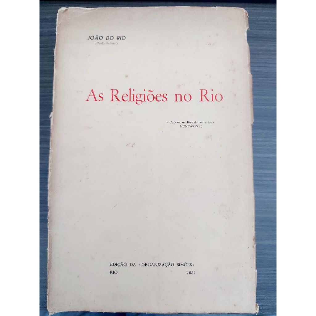 Livro As Religioes no Rio Joao do Rio ( Paulo Barreto )