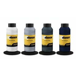 Kit4 Fio Para Overlok 100% Poliester Texturizado Aliança 70 Gr