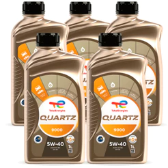 Kit Óleo Sintético Quartz 9000 5w40 2x 3x 4x 5x 6x