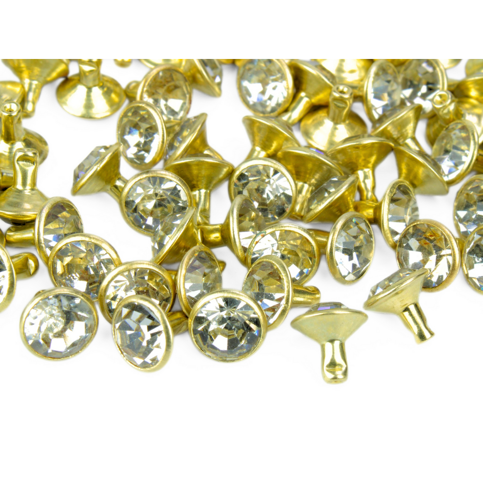 Rebite de Strass Cristal 8mm – Ponto de Luz para Rebitar / Aplicar em Roupas e Acessórios Premium em Oferta na Shopee