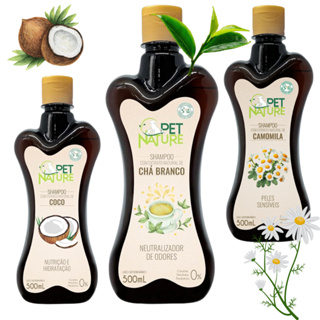 Shampoo Pet Nature COCO * CHA BRANCO * ou CAMOMILA 500ml Petbrilho - Escolha em Oferta na Shopee