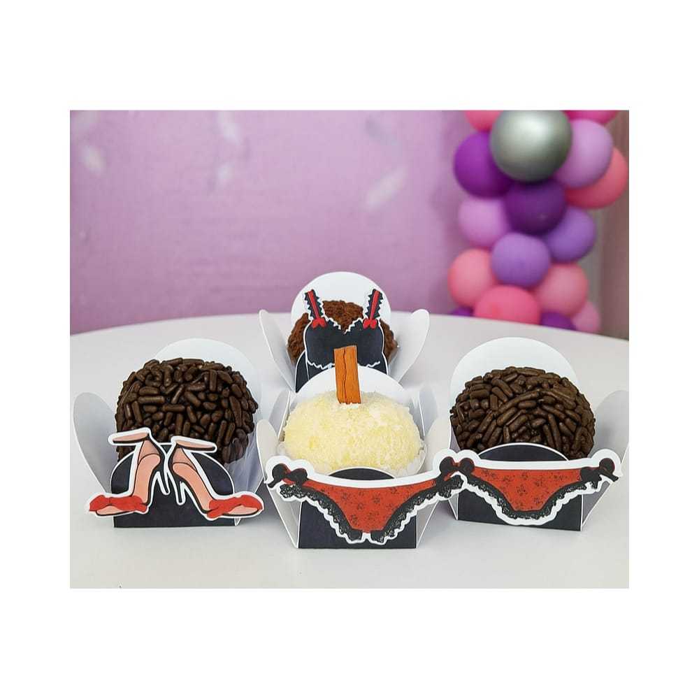 Envio em 24hs - Forminhas personalizadas cabaré, lembrancinhas personalizadas, aniversario infantil