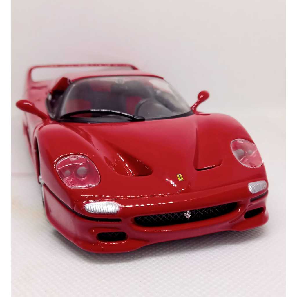 Miniatura Carrinho Metal Escala 1/24 Ferrari F50 Burago Abre as Portas