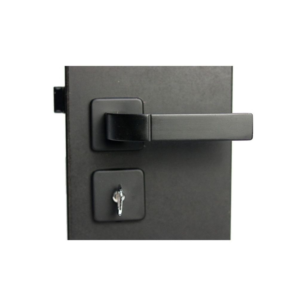 Fechadura Para Banheiro Roseta Módena Preto Fosco 40mm Mgm em Oferta na Shopee