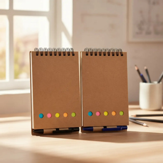 Bloco De Anotações Ecológico, C/ades. Colante com mini Caneta em Oferta na Shopee