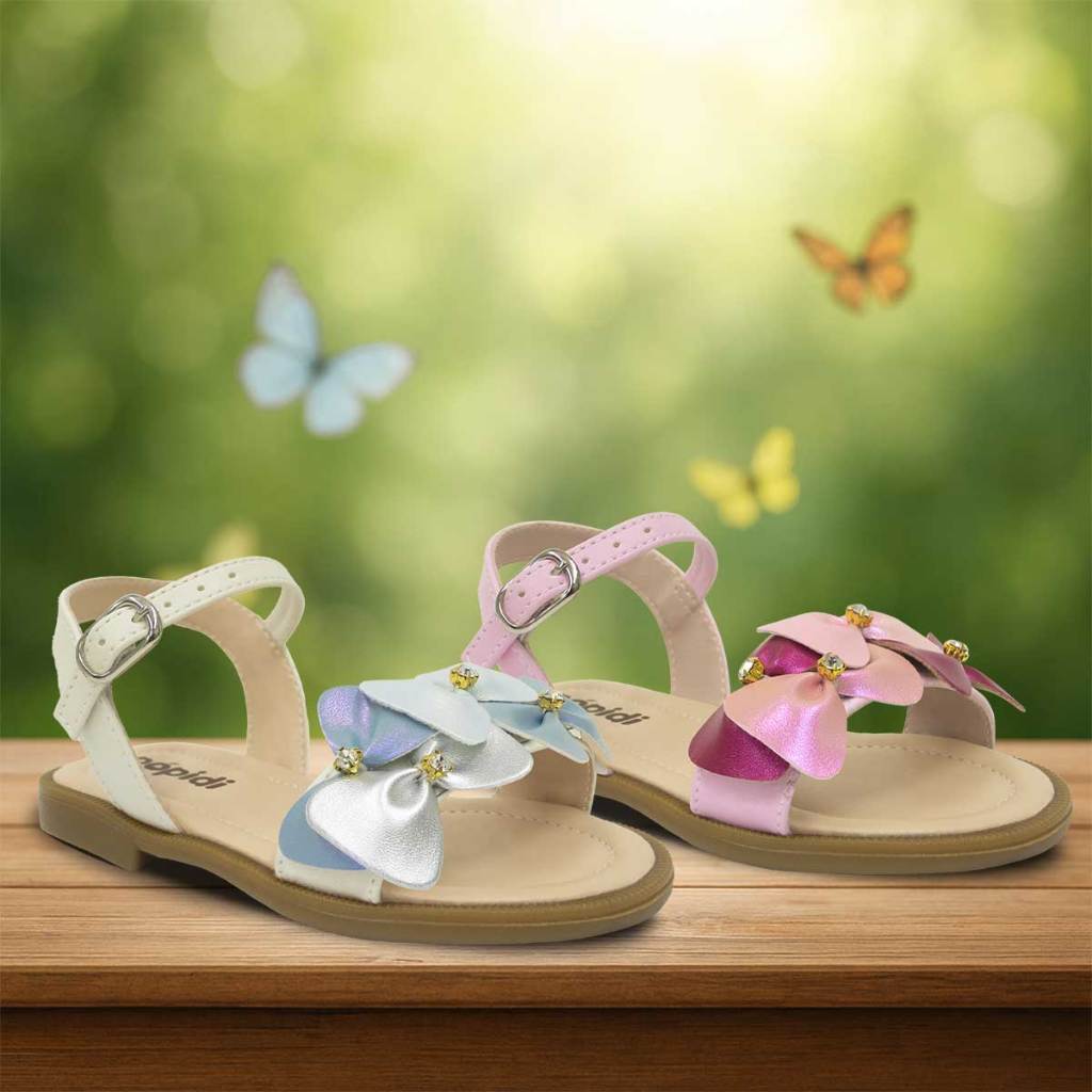 Sandália Rasteira Infantil Menina 22ao27 Leve Moda Laço Festa 04.101I em Oferta na Shopee