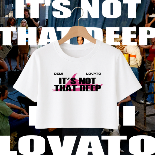 Cropped “Not That Deep” Tour Outfit l Pop Star Diva l Unissex 100% Algodão