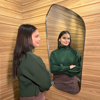 Espelho Organico Decorativo  Grande Moderno Sala Quarto  Banheiro - Modelo Dallas em Oferta na Shopee