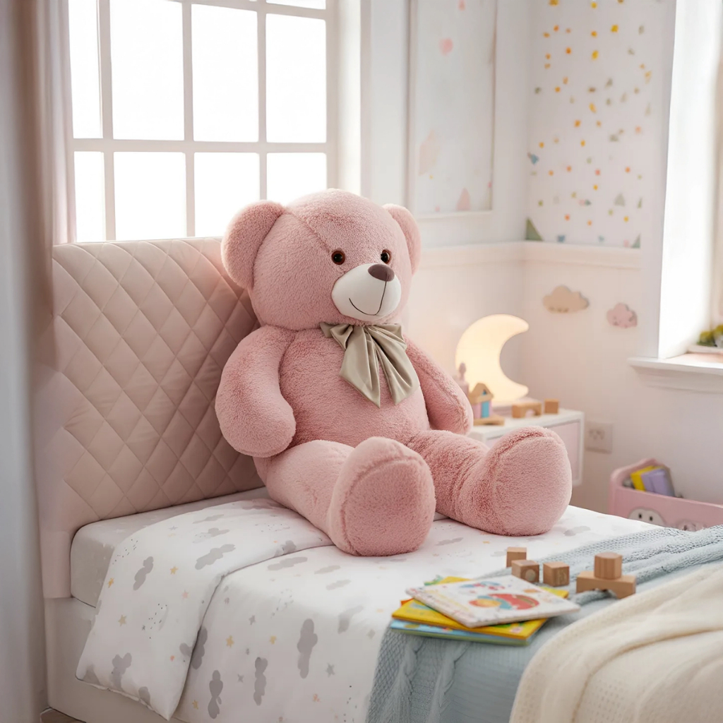 Urso Teddy Gigante Pelúcia Macia com Laço Várias Cores Presente Infantil e Decoração em Oferta na Shopee