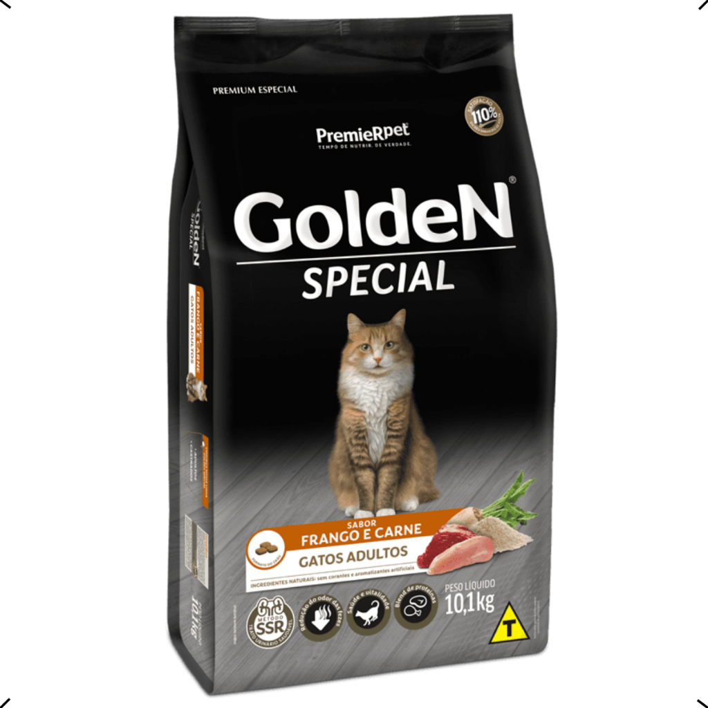 RAÇÃO GOLDEN SPECIAL GATO ADULTO 10KG