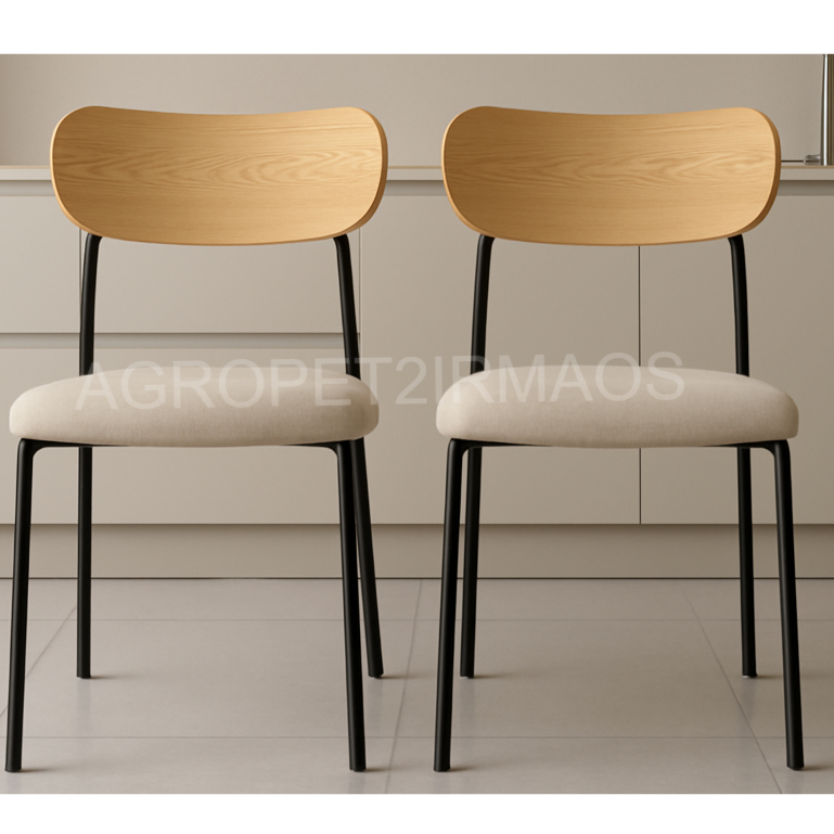 KIT 2 Cadeiras De Ferro Linha Luxo Para Cozinha Buffet Empilháveis Salão De Festa em Oferta na Shopee