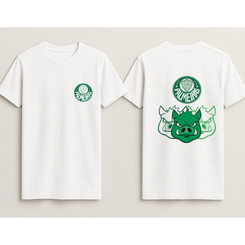 Camiseta Palmeiras Estampada Masculina Feminina Modelos Exclusivos Algodão Premium