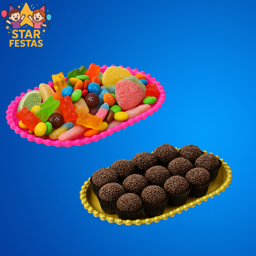 Kit 5 Bandeja Ovál Pérola