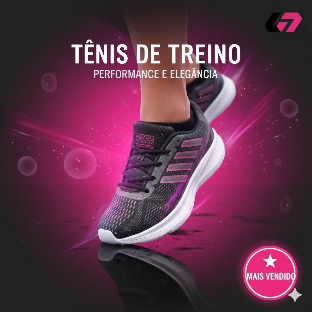 Tênis Feminino Esportivo Caminhada Corrida Academia Confortável Leve Amortecedor Diário 34 Ao 44