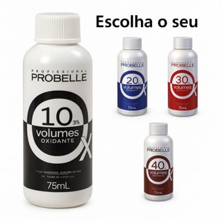 Kit C/ 12 Agua Oxigenada 10,20, 30 e 40 volumes Probelle de 75ml  Escolha o seu em Oferta na Shopee