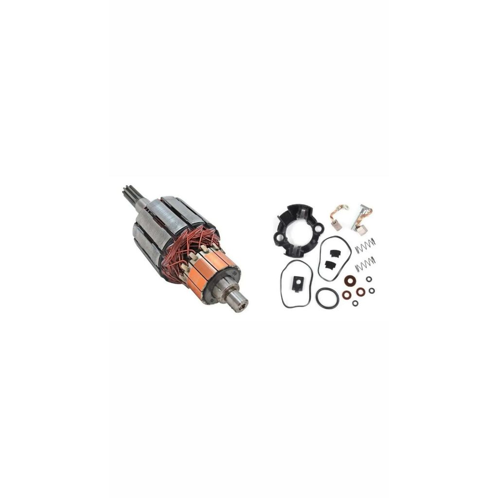 Induzido Motor Partida + Escova Cg Titan 150 Fan Bros Mix Es Biz Alta qualidade