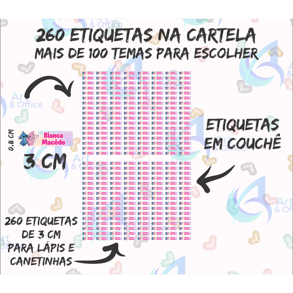 Etiqueta para Lápis Escolar: Onde Comprar | BuscaProdutos