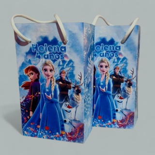 50 SACOLINHA PERSONALIZADA FROZEN | PEGUE E MONTE |PERSONALIZADOS LEMBRANCINHAS SACOLINHA FROZEN em Oferta na Shopee