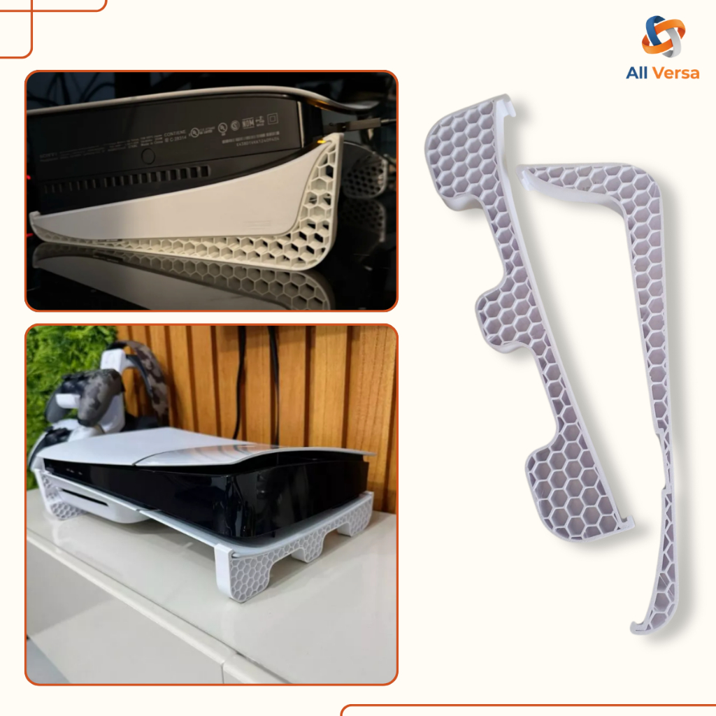 Suporte Horizontal para PS5 Slim com Disco | Encaixe Firme, Estável e Seguro em Oferta na Shopee