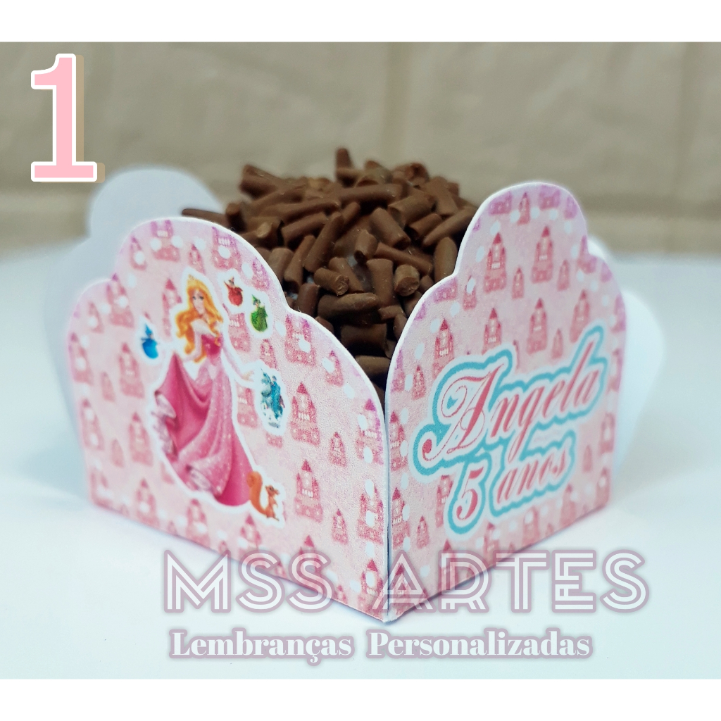 Forminhas personalizadas / Forminhas para docinho / Forminhas de Brigadeiro Bela Adormecida / Princesa Aurora