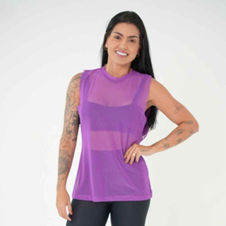 Regata De Tule Fitness Roupa De Academia em Oferta na Shopee