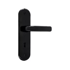 Fechadura Interna Quarto Espelho Stilo Alavanca Preto 40mm MGM