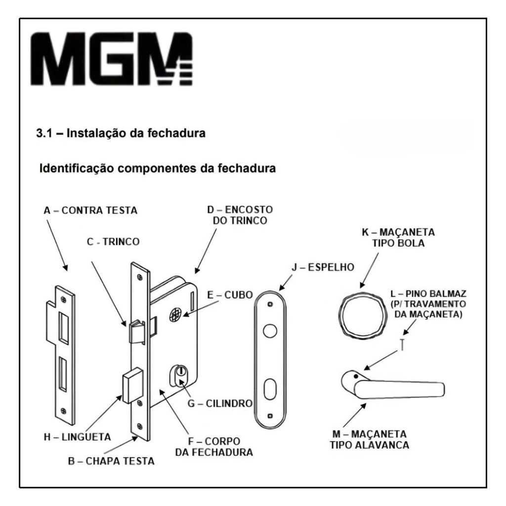 Detalhes do Fechadura Banheiro Wc 40mm Stilo Alavanca Preto Mgm Id 514