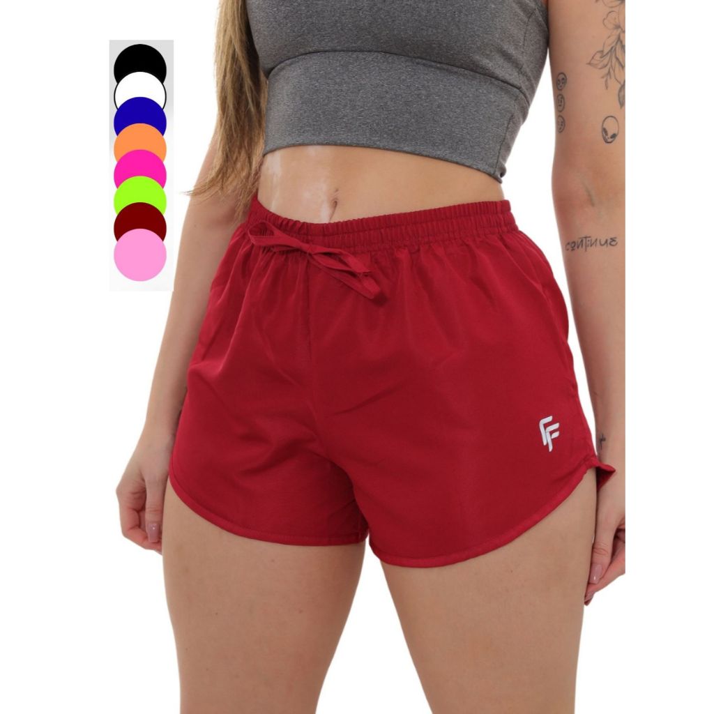 Shorts Tactel Feminino Moda Verão Praia Piscina Reveillon em Oferta na Shopee